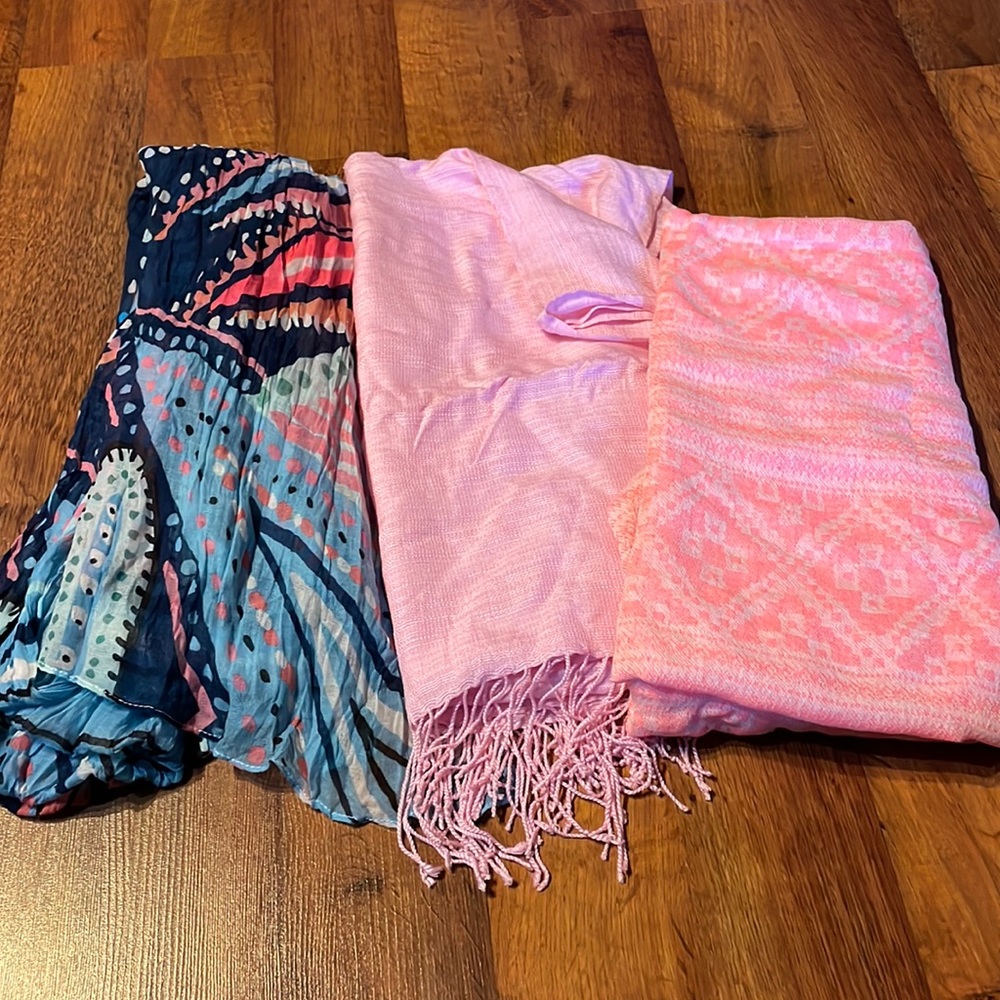 3 scarves